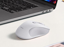 Baseus F02 Ergonomic Wireless Mouse white, без батарейки в комплекте