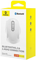 Baseus F02 Ergonomic Wireless Mouse white, без батарейки в комплекте