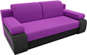 Лига диванов Денвер 100184 (микровельвет, фиолетовый/черный)