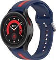Rumi Sport Line силиконовый для Samsung Galaxy Watch4/5 (20 мм, синий/красный)