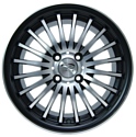 Sakura Wheels 3106L 6.5x15/4x100 D73.1 ET40 Черный с полировкой