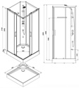 Aquanet Passion R 2.0 90x90 263868 (прозрачное стекло)