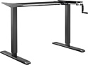 ErgoSmart Manual Desk Spec. 1360x800x36 мм (бетон чикаго светло-серый/чер)