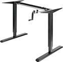 ErgoSmart Manual Desk Spec. 1360x800x36 мм (бетон чикаго светло-серый/чер)