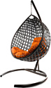 M-Group Капля Люкс 11030207 (коричневый ротанг/оранжевая подушка)