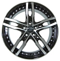 Sakura Wheels R4902 7.5x18/5x114.3 D73.1 ET40 Черный с полировкой
