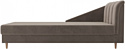 Лига диванов Астер 104514 (правый, велюр, коричневый)