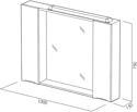 BelBagno  Marino-SPC-1000/750-2A-BL-P (bianco lucido)