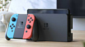 Nintendo Switch OLED (черная, с неоновыми Joy-Con)