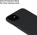 Pitaka Air Case для iPhone 11 Pro Max (twill, черный/серый)