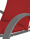 M-Group Фасоль 12370306 (серый ротанг/красная подушка)