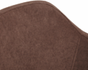 TetChair Modena (флок, хром/коричневый)