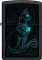 Zippo Spiritual Cat Design Black Light 48582