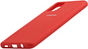 EXPERTS Soft-Touch для Samsung Galaxy M31 с LOGO (темно-красный)