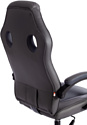 TetChair Racer Gt New (кож/зам/ткань, металлик/серый, 36/12)