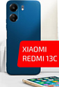 Akami Matt TPU для Xiaomi Redmi 13C (синий)