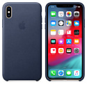 Apple Leather Case для iPhone XS Max Midnight Blue