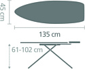 Brabantia C 124x45 см 134746 (черный деним/каркас черный)