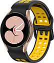 Rumi Extreme силиконовый для Samsung Galaxy Watch4/5 (20 мм, черный/желтый)