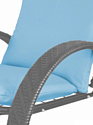 M-Group Фасоль 12370303 (серый ротанг/голубая подушка)