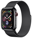 Apple Watch Series 4 GPS + Cellular 44mm Stainless Steel Case with Milanese Loop