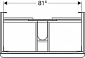 Geberit  Smyle Square 500251011+500354JR1