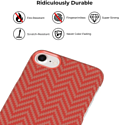 Pitaka MagEZ Case Pro для iPhone 7 (herringbone, красный/оранжевый)