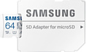 Samsung EVO Plus 2024 microSDXC 64GB (с адаптером)