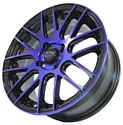 Sakura Wheels 3194 6.5x15/4x100 D73.1 ET35 Черный с синим