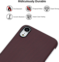 Pitaka MagEZ для iPhone Xr (plain, черный/красный)