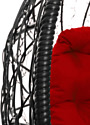 M-Group Кокос на подставке 11590406 (черный ротанг/красная подушка)