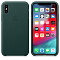 Apple Leather Case для iPhone XS Forest Green