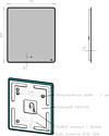 Lemark  Mio 70x80 LM70ZM (черный, с подсветкой и подогревом)