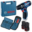 BOSCH GSB 120-LI 1.5Ач х2 кейс комплект (06019F3007)