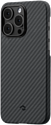 Pitaka MagEZ Case 3 для iPhone 14 Pro Max (1500D twill, черный/серый)