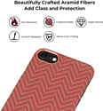 Pitaka MagEZ для iPhone SE 2020 (herringbone, красный/оранжевый)