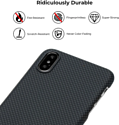 Pitaka MagEZ для iPhone Xs (plain, черный/серый)