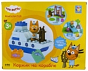 1 TOY Три кота Т19755 Коржик на корабле