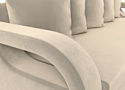 Лига диванов Лига-010 117355 (микровельвет бежевый)