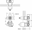 Bravat ARC P69193C-2-ENG с встроенным механизмом D982CP-A