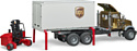 Bruder MACK Granite UPS logistics truck 02828