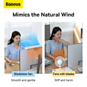 Baseus Refreshing Monitor Clip-On & Stand-Up Desk Fan Black ACQS000001