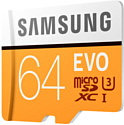 Samsung Evo microSDXC 64GB + адаптер