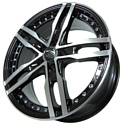 Sakura Wheels R4902 8x18/5x114.3 D73.1 ET45 Черный с полировкой