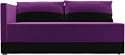 Лига диванов Никас 105204 (левый, фиолетовый/черный)