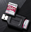 Kingston Canvas React Plus SDXC 256GB (с кардридером)