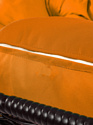 M-Group Лежебока 11180207 (с коричневым ротангом/оранжевая подушка)