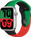 Apple Watch Series 9 45 мм (алюминиевый корпус, спортивный силиконовый ремешок S/M)