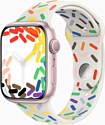 Apple Watch Series 9 45 мм (алюминиевый корпус, спортивный силиконовый ремешок S/M)