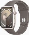 Apple Watch Series 9 45 мм (алюминиевый корпус, спортивный силиконовый ремешок S/M)